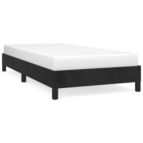 Bed Frame Black King Single Velvet