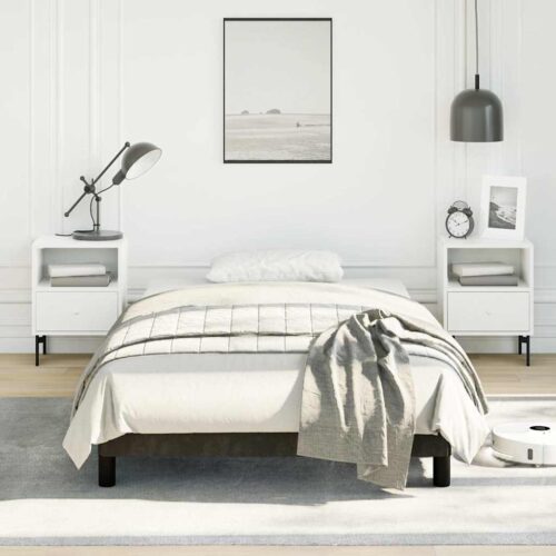 Bed Frame Black King Single Velvet - Image 2