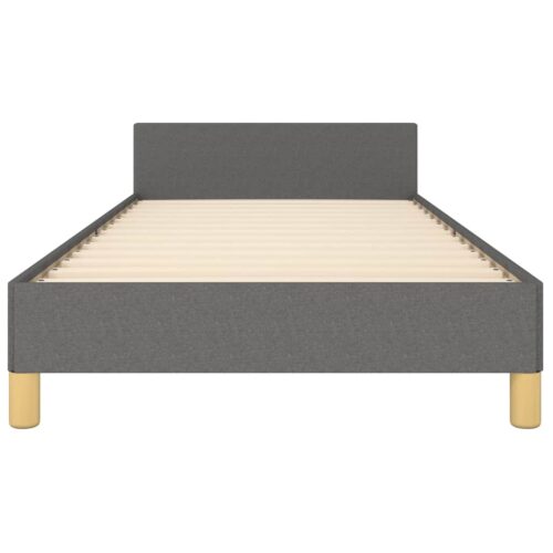 Bed Frame Dark Grey King Single Size Fabric - Image 6