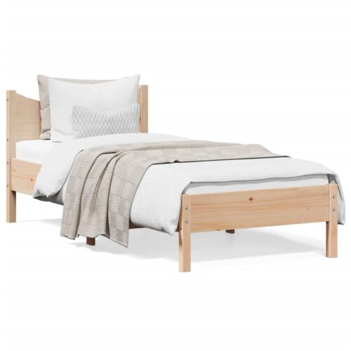 Bed Frame 90x190cm Solid Wood Pine - Image 10