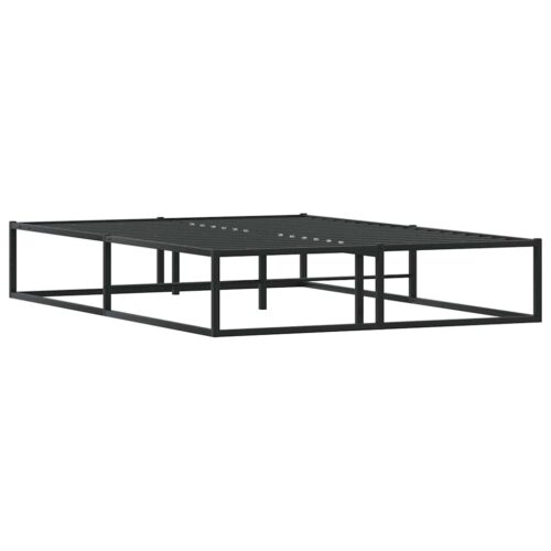 Bed Frame Black 137x187cm Double Metal - Image 4