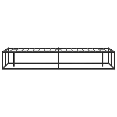 Bed Frame Black 137x187cm Double Metal - Image 6