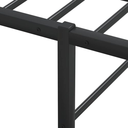 Bed Frame Black 137x187cm Double Metal - Image 8
