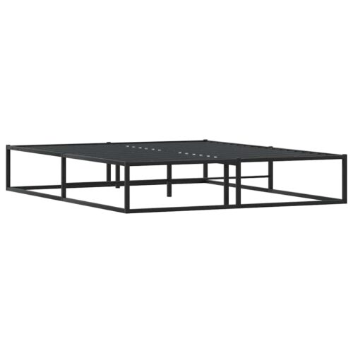 Bed Frame Black 153x203cm Queen Metal - Image 4