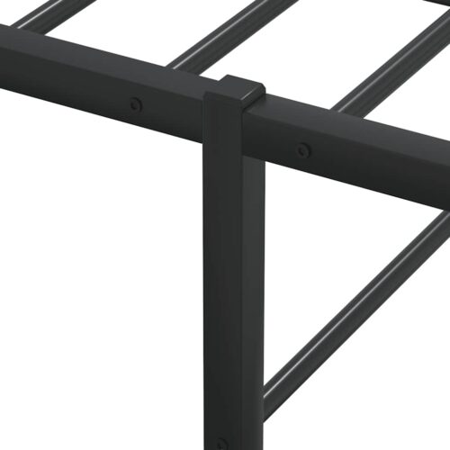 Bed Frame Black 153x203cm Queen Metal - Image 8