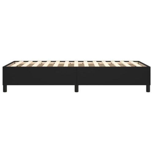 Bed Frame Black King Single Faux Leather - Image 6