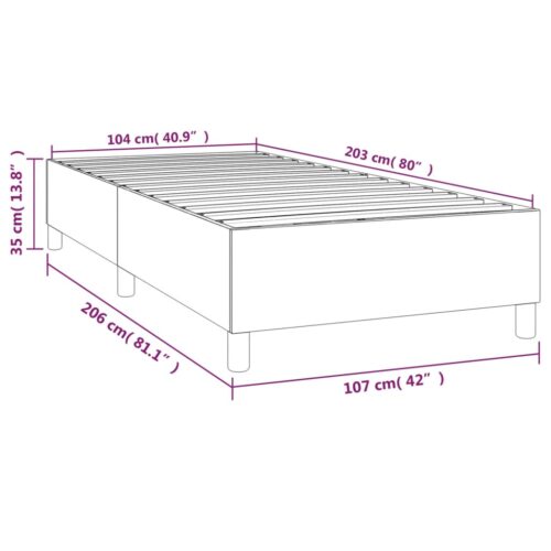 Bed Frame Black King Single Faux Leather - Image 9
