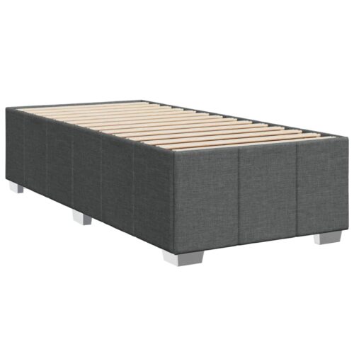 Bed Frame Dark Grey 90x190cm Fabric - Image 3