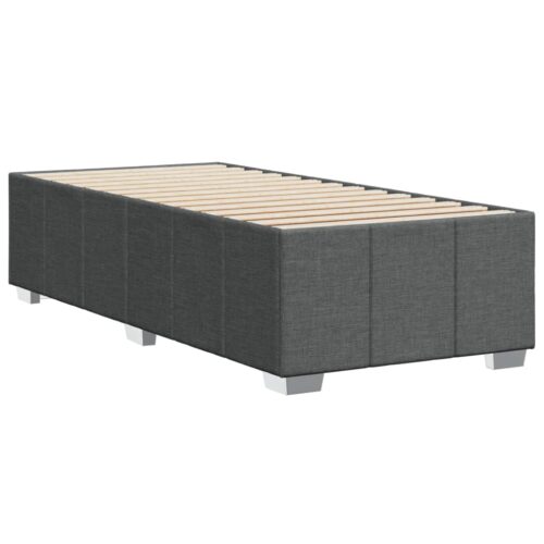 Bed Frame Dark Grey 90x190cm Fabric - Image 6