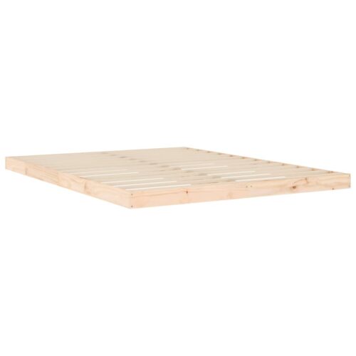 Bed Frame 150x200cm Solid Wood Pine - Image 4