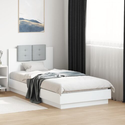 Bed Frame White 90x190cm - Image 2