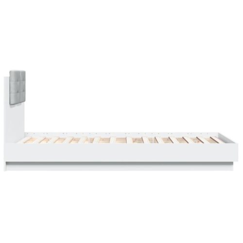 Bed Frame White 90x190cm - Image 5