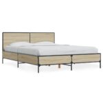 Bed Frame Sonoma Oak 135x190cm