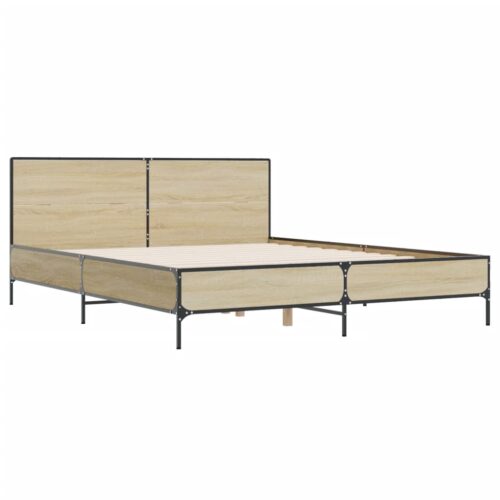 Bed Frame Sonoma Oak 135x190cm - Image 3