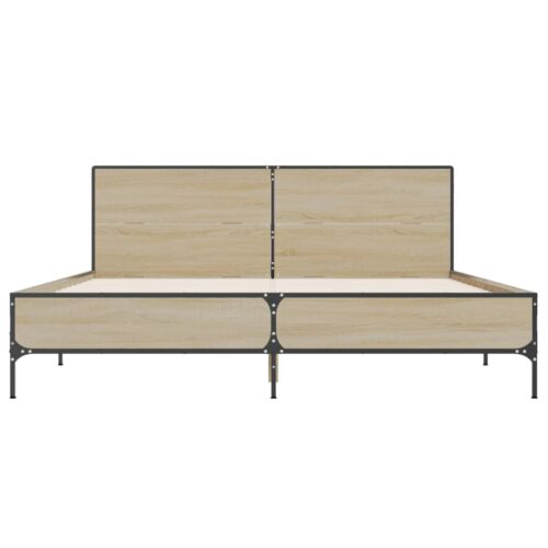 Bed Frame Sonoma Oak 135x190cm - Image 4