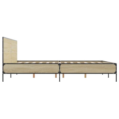 Bed Frame Sonoma Oak 135x190cm - Image 5