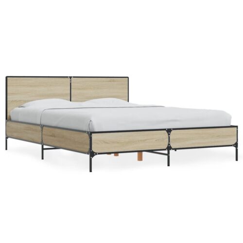 Bed Frame Sonoma Oak 135x190cm - Image 10