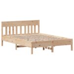 Bed Frame 150x200cm Solid Wood Pine