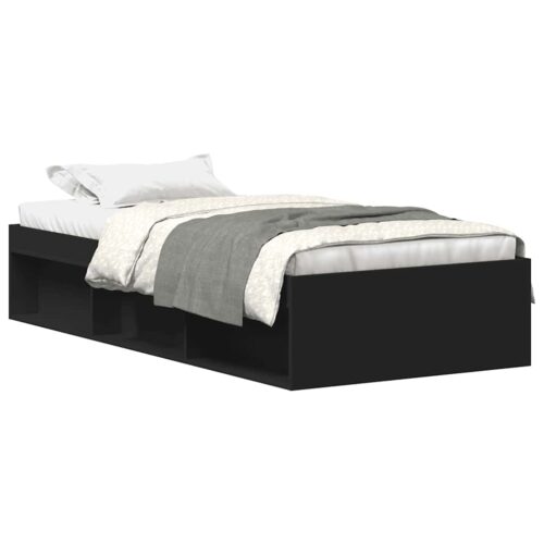 Bed Frame Black 90x190cm
