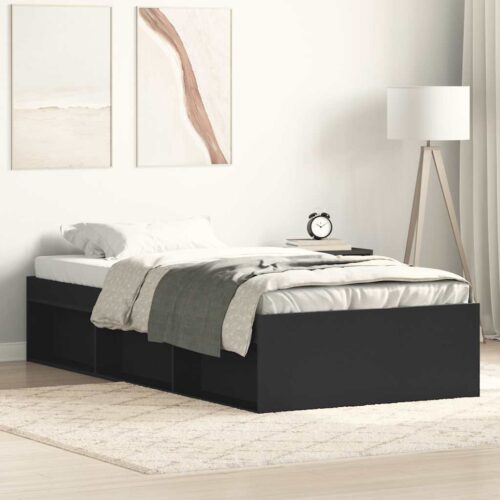Bed Frame Black 90x190cm - Image 2