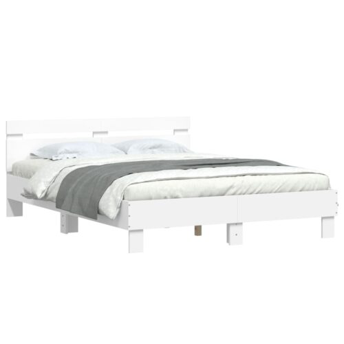 Bed Frame White 150x200cm - Image 4
