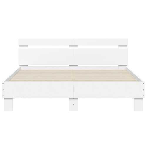 Bed Frame White 150x200cm - Image 5