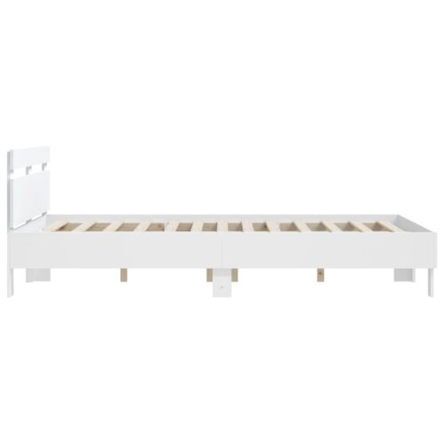 Bed Frame White 150x200cm - Image 6