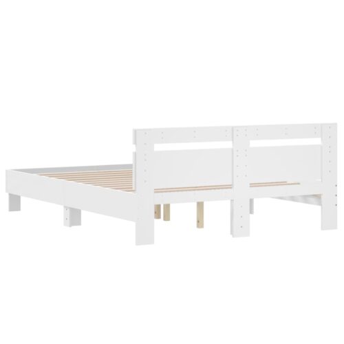 Bed Frame White 150x200cm - Image 7