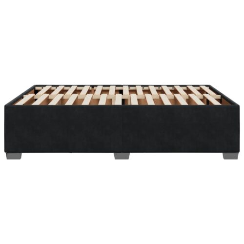 Bed Frame Black Double Velvet - Image 5