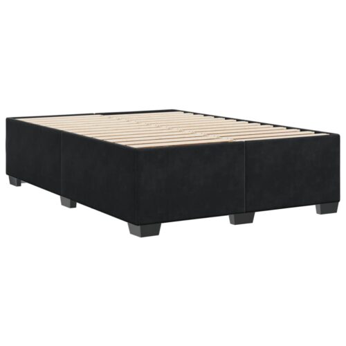 Bed Frame Black Double Velvet - Image 6