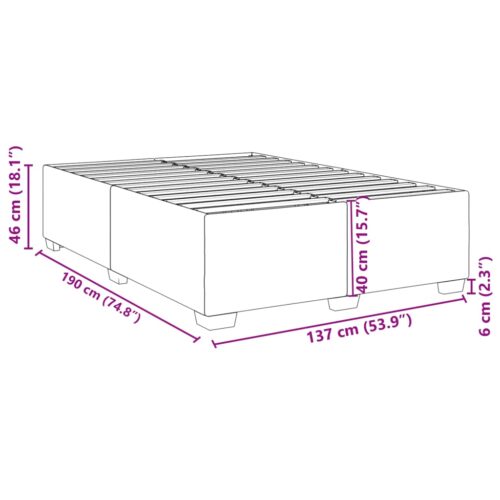 Bed Frame Black Double Velvet - Image 9