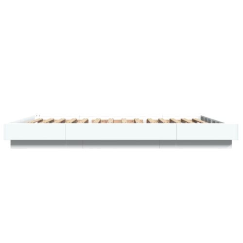 Bed Frame White 135x190cm - Image 5