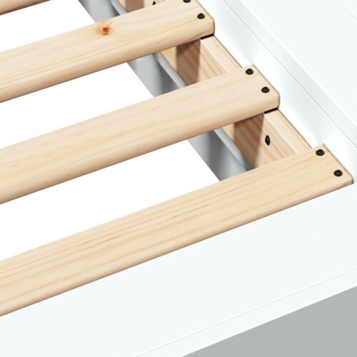 Bed Frame White 135x190cm - Image 8