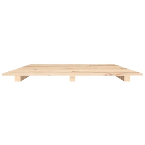 Bed Frame 150x200cm Solid Wood Pine - Image 5