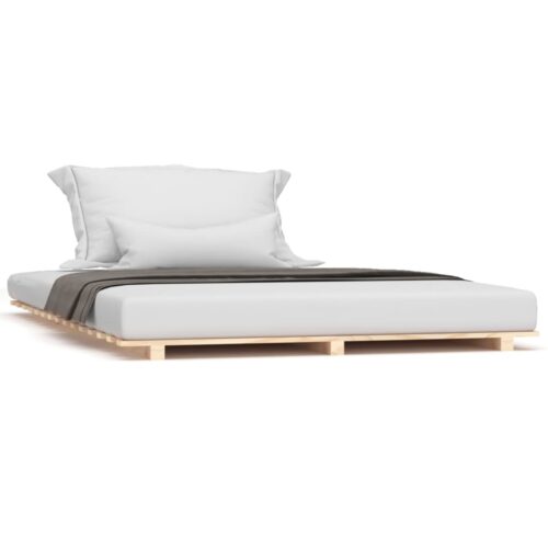 Bed Frame 150x200cm Solid Wood Pine - Image 9