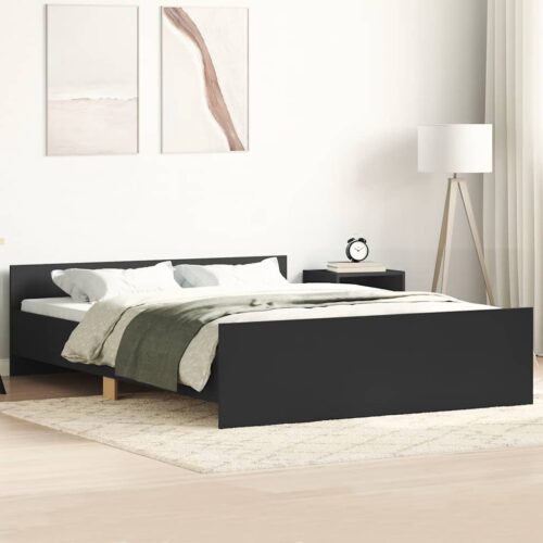Bed Frame Black 150x200cm - Image 2