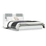 Bed Frame White 135x190cm
