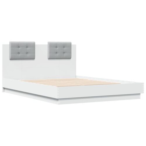 Bed Frame White 135x190cm - Image 3