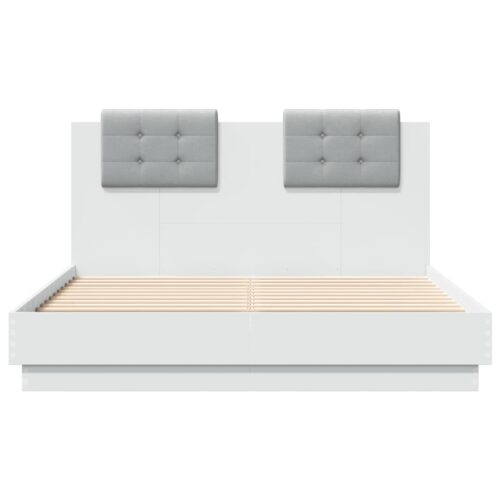 Bed Frame White 135x190cm - Image 4