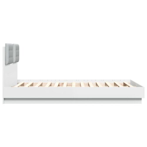 Bed Frame White 135x190cm - Image 5