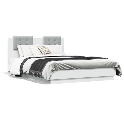 Bed Frame White 135x190cm - Image 10