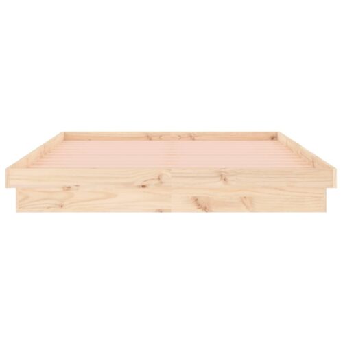 LED Bed Frame 150x200cm Solid Wood - Image 7
