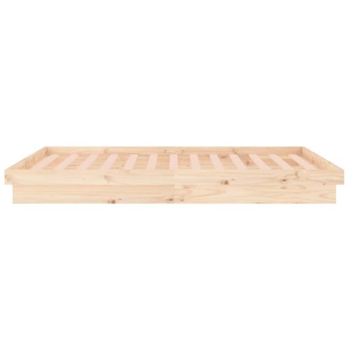 LED Bed Frame 150x200cm Solid Wood - Image 8