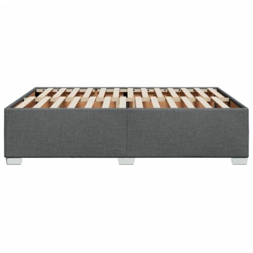 Bed Frame Dark Grey Double Fabric - Image 5