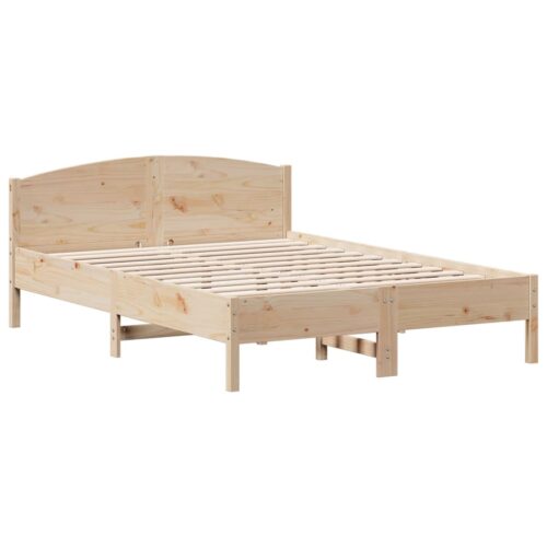 Bed Frame 150x200cm Solid Wood Pine - Image 3
