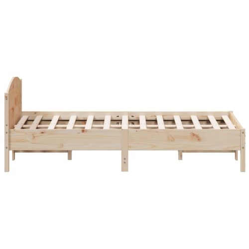 Bed Frame 150x200cm Solid Wood Pine - Image 5