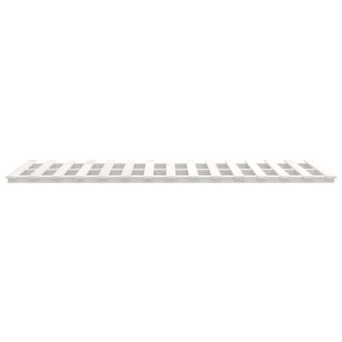 Bed Frame White 150x200cm Solid Wood Pine - Image 6