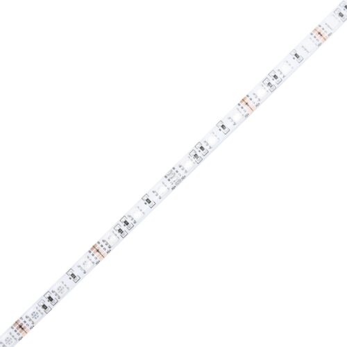 Bed Frame with LED White 150x200cm - Image 12