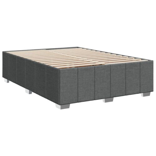 Bed Frame Dark Grey Queen Fabric - Image 3