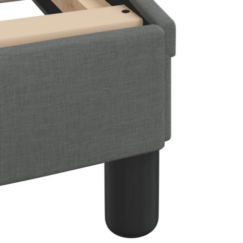 Bed Frame "Dover" Dark Grey 152x203cm Queen Fabric - Image 7